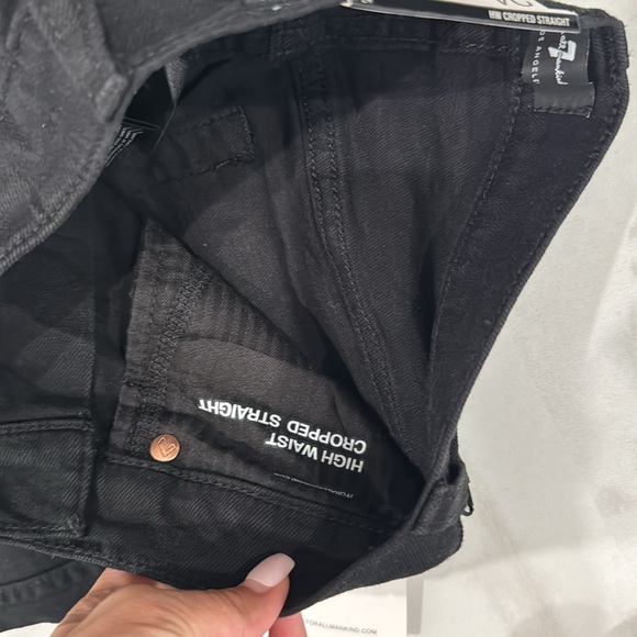 NWT 🏷️ 7 for all mankind black jeans size 24 - Picture 6 of 11